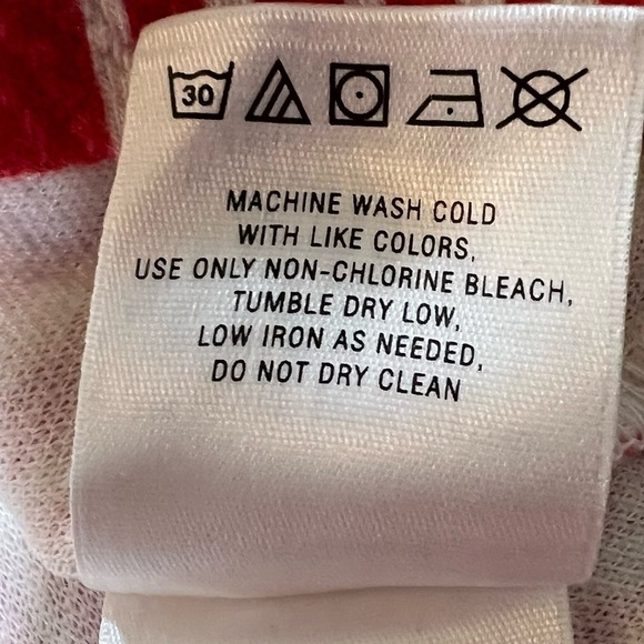 ANTHROPOLOGIE Postmark Poppy Stripe Dress Red Cream V-Neck Knee Length Size 2 - Picture 13 of 14